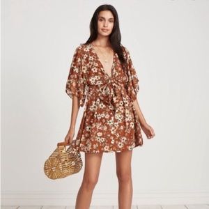 Faithfull the brand dress - Vinci Cecile Rose Mini - Size 8